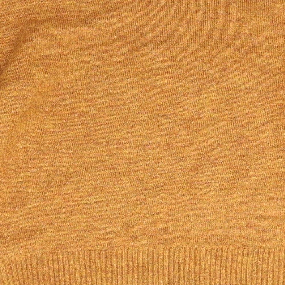 Warehouse Womens Orange High Neck  Acrylic Pullover Jumper Size 14