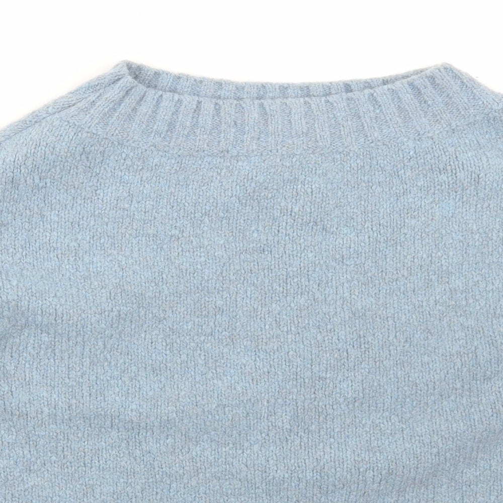 Cocomore Womens Blue Boat Neck  Cashmere Pullover Jumper Size M