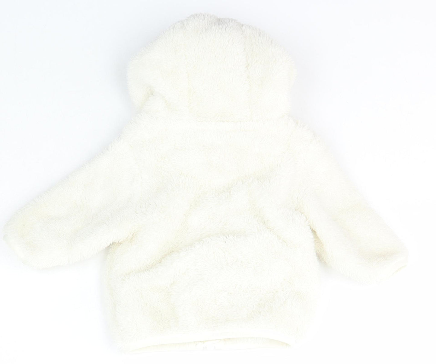 NEXT Girls Ivory  Polyester Full Zip Jumper Size 3-6 Months