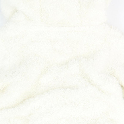 NEXT Girls Ivory  Polyester Full Zip Jumper Size 3-6 Months