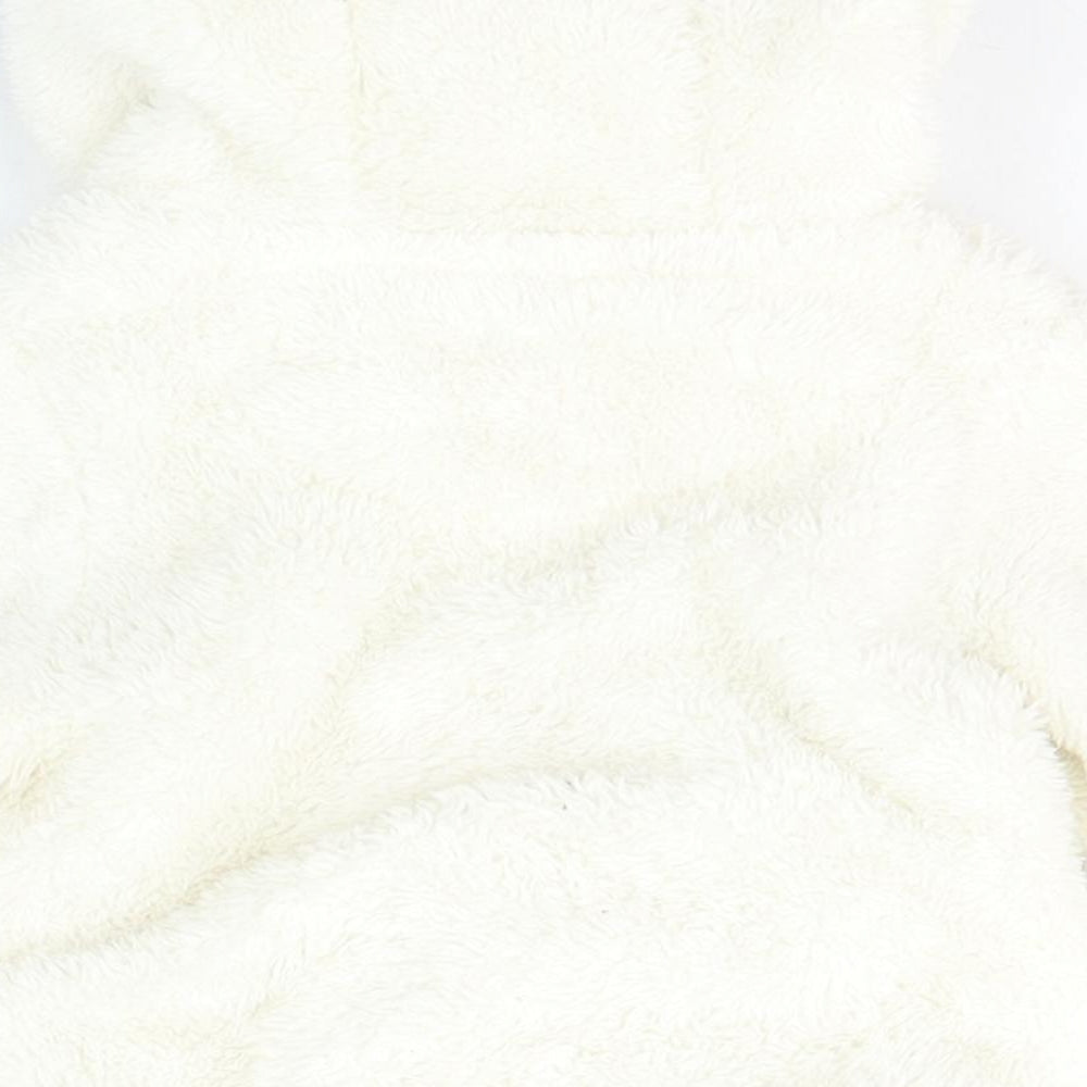 NEXT Girls Ivory  Polyester Full Zip Jumper Size 3-6 Months