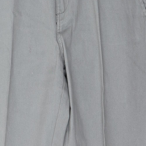 Maine Mens Grey  Cotton Trousers  Size 34 L26 in Regular Button