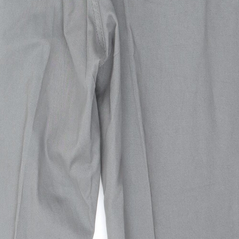 Maine Mens Grey  Cotton Trousers  Size 34 L26 in Regular Button