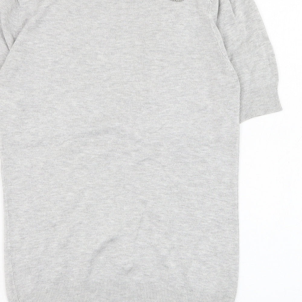 Atmosphere Womens Grey Round Neck  Viscose Pullover Jumper Size 8