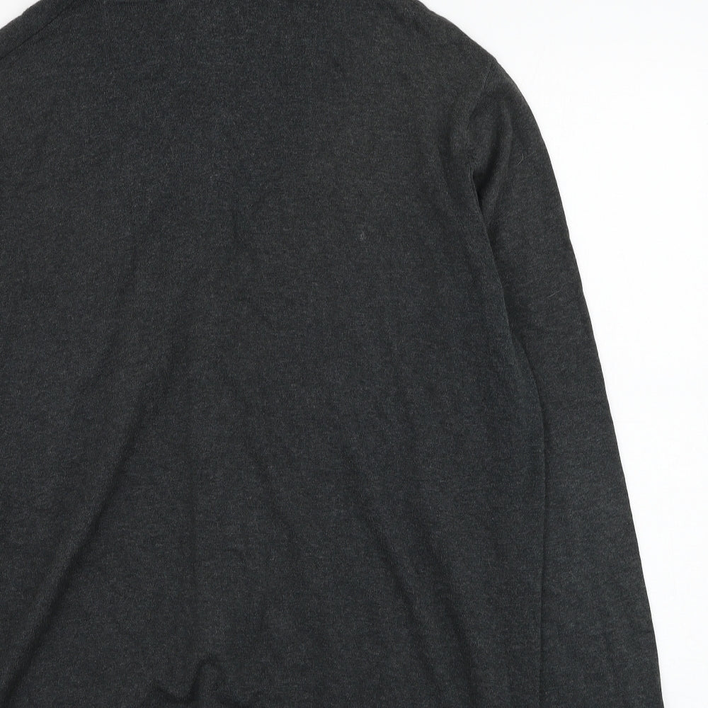Matalan Mens Grey  Cotton Full Zip Hoodie Size XL