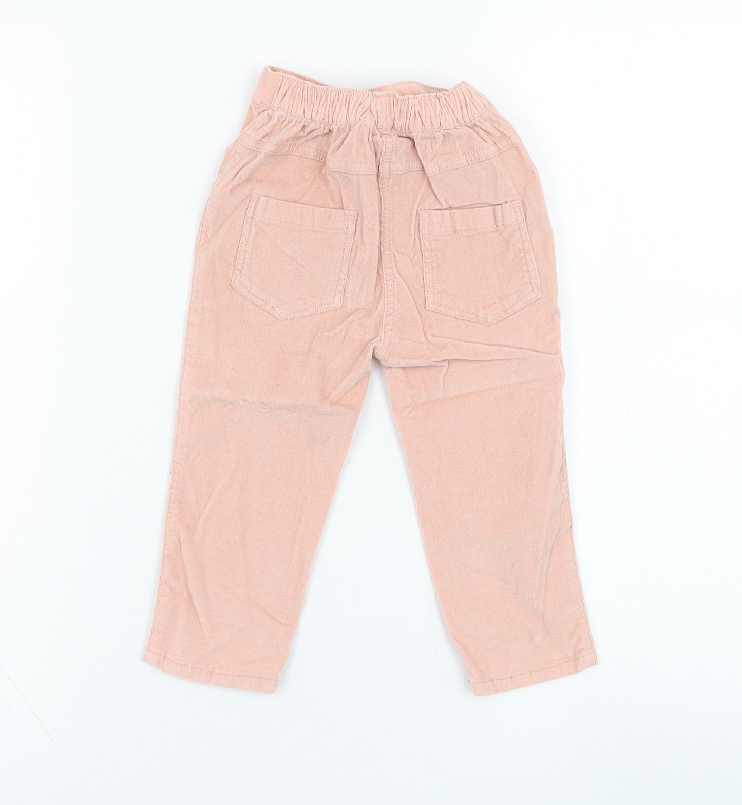George Girls Pink  Cotton Jogger Trousers Size 12-18 Months  Pullover