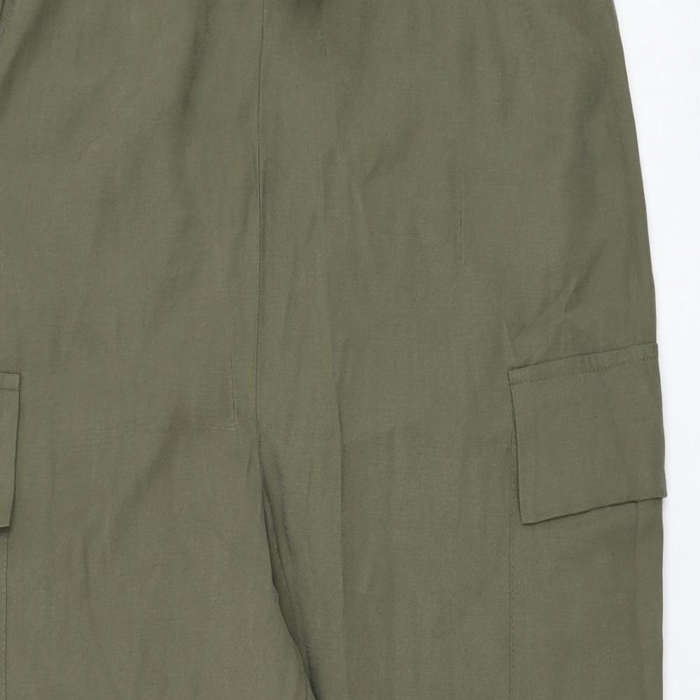 George Womens Green  Viscose Jogger Trousers Size 14 L27 in Regular