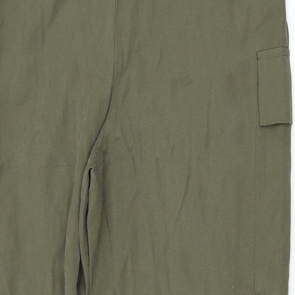 George Womens Green  Viscose Jogger Trousers Size 14 L27 in Regular