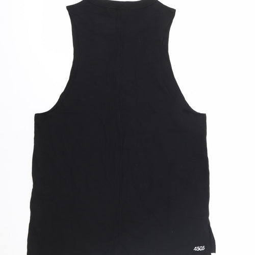 ASOS 4505 Womens Black  Cotton Camisole Tank Size 10 Crew Neck