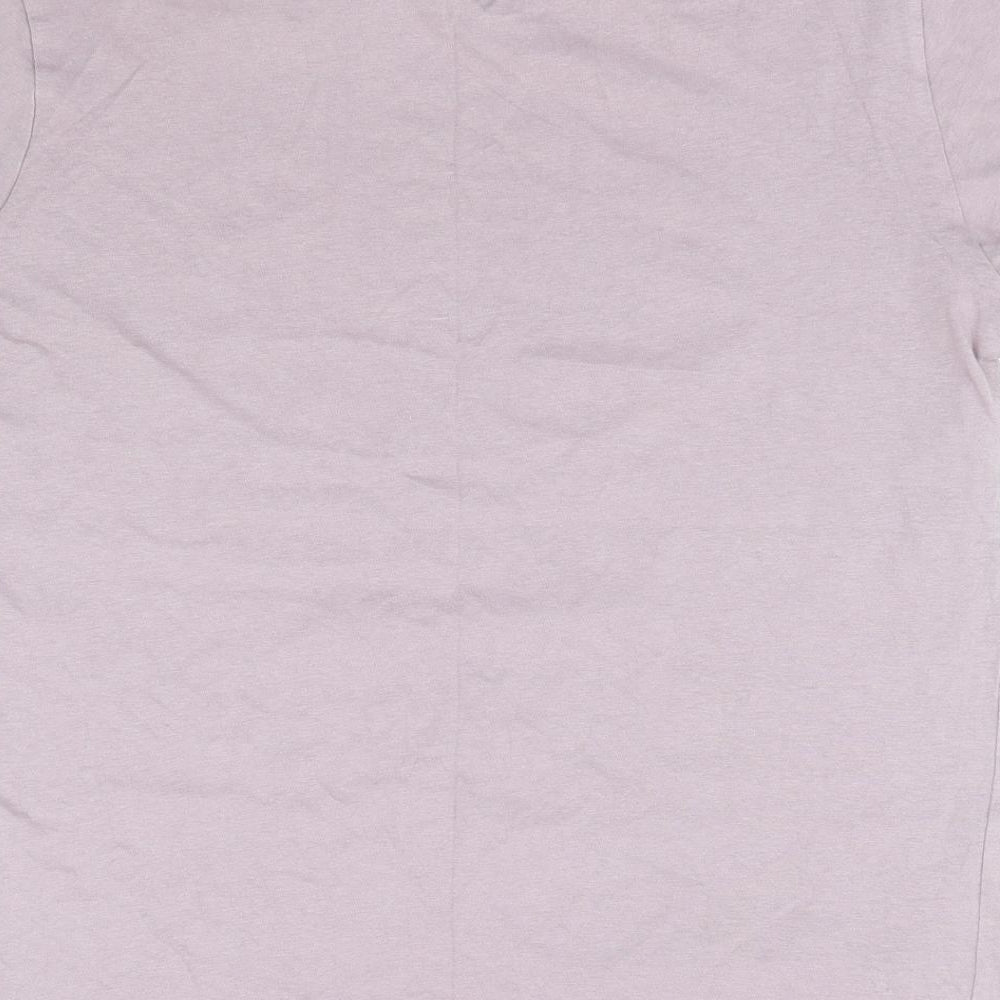Primark Womens Purple  Cotton Jersey T-Shirt Size S Crew Neck