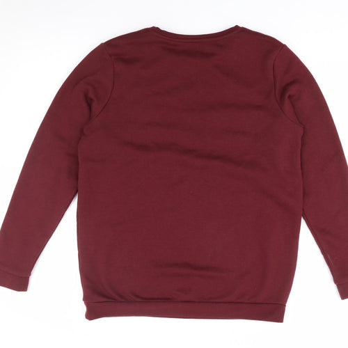 Primark Girls Red  Polyester Pullover Sweatshirt Size 13-14 Years  Pullover