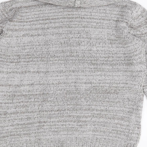 Will's Vegan Store Womens Green Roll Neck  Cotton Pullover Jumper Size M