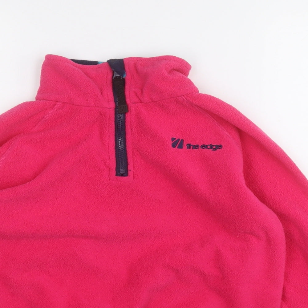 The Edge Girls Pink   Jacket  Size 11-12 Years  Zip