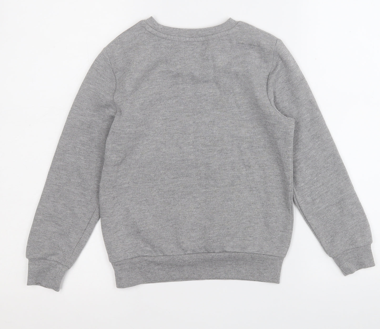 George Girls Grey  Polyester Pullover Sweatshirt Size 6-7 Years   - Polar Bear