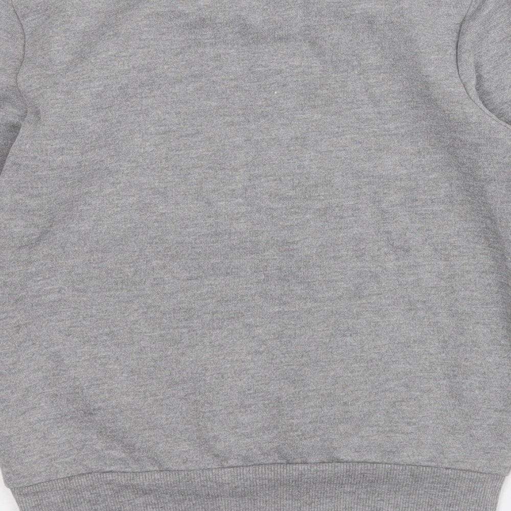 George Girls Grey  Polyester Pullover Sweatshirt Size 6-7 Years   - Polar Bear