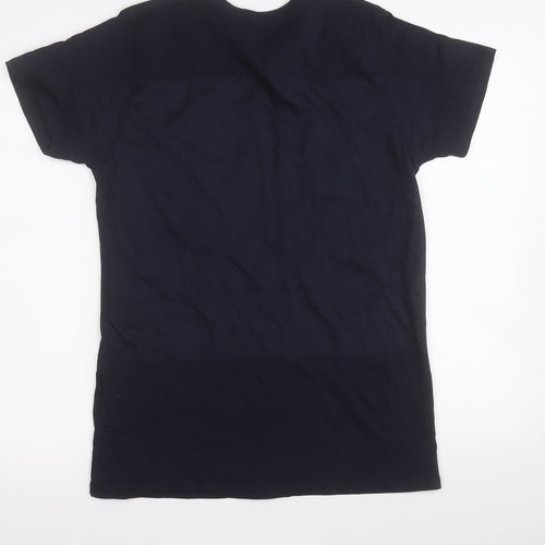 Climate Neutral Mens Blue  Cotton  T-Shirt Size L Round Neck  - 1998
