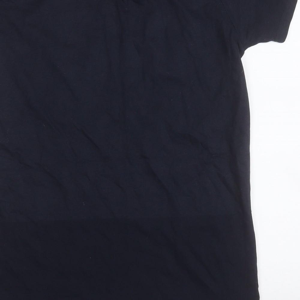 Climate Neutral Mens Blue  Cotton  T-Shirt Size L Round Neck  - 1998