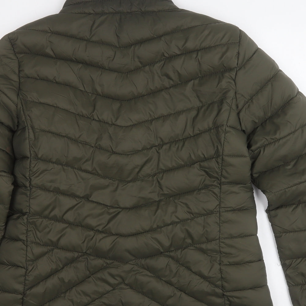 harvey and jones Womens Green   Pea Coat Coat Size 10  Zip