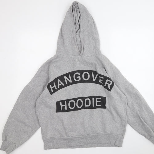 Preworn Womens Grey  Cotton Pullover Hoodie Size 16   - Hangover Hoodie