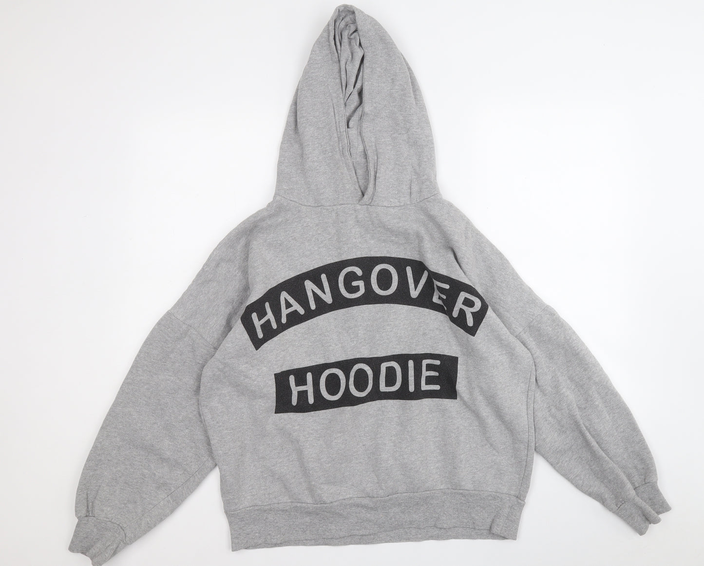 Preworn Womens Grey  Cotton Pullover Hoodie Size 16   - Hangover Hoodie