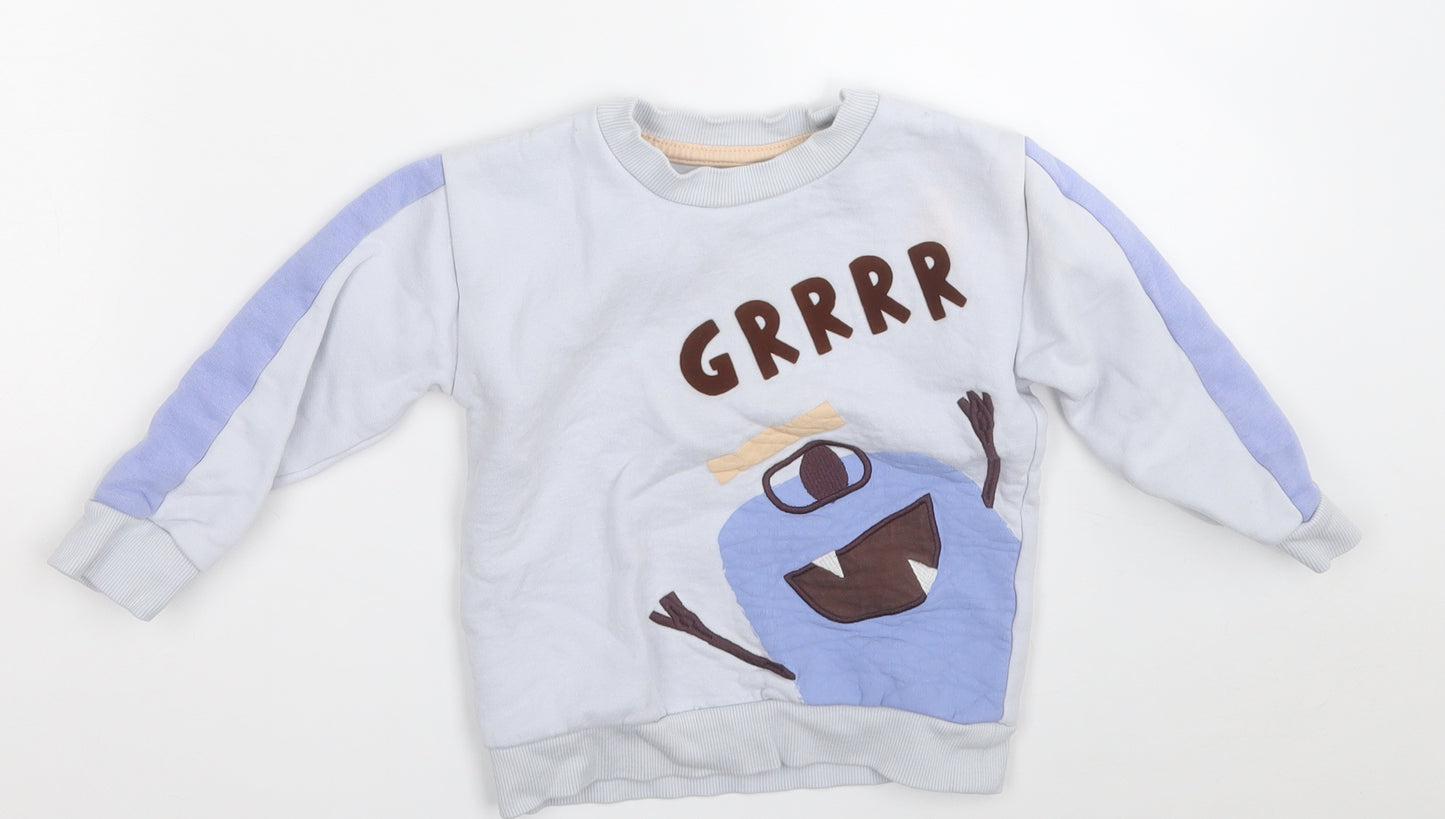 Nutmeg Boys Blue   Jacket  Size 18-24 Months    - Monster Grrrr