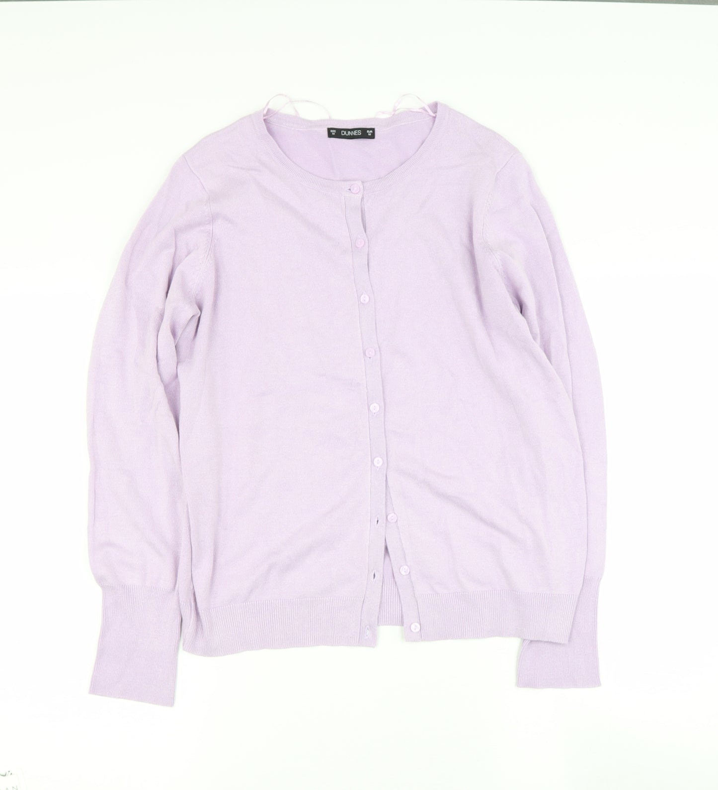 Dunnes Stores Womens Purple Round Neck  Viscose Cape Jumper Size M