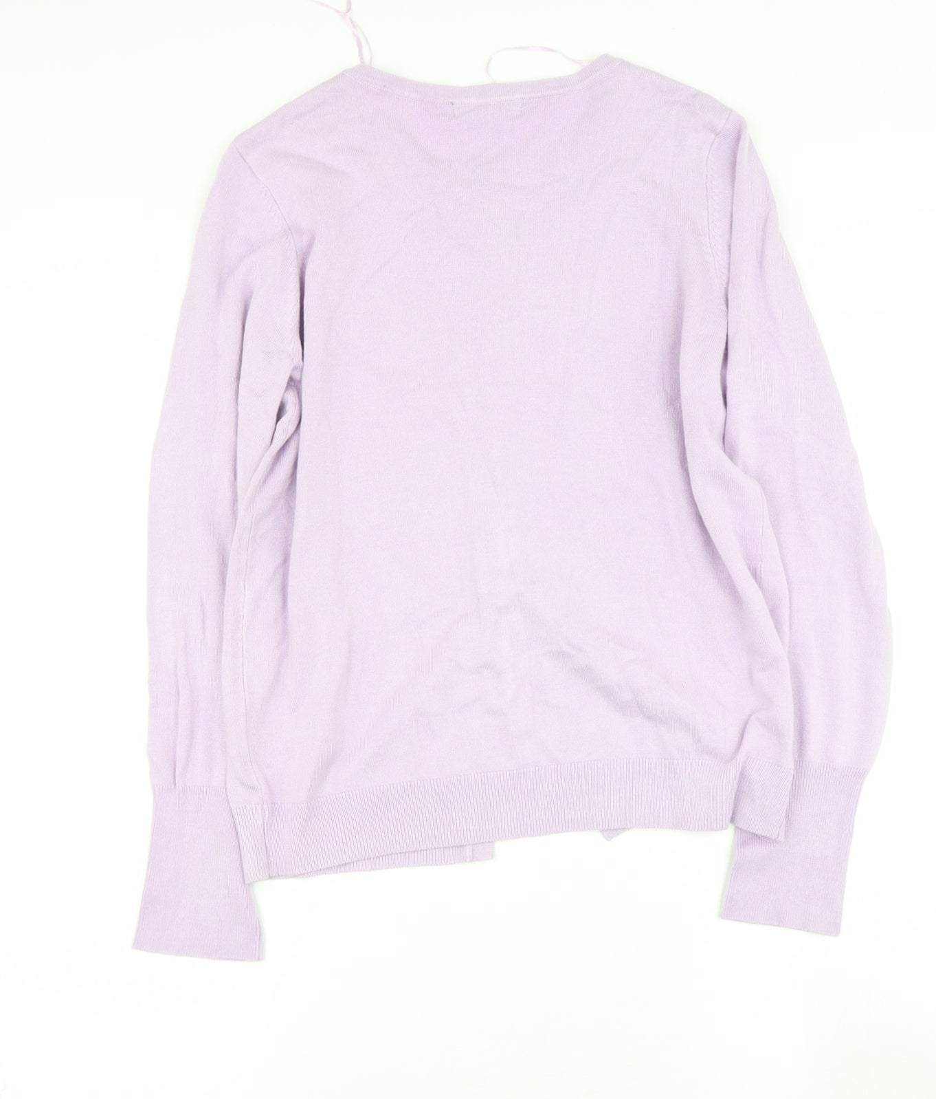 Dunnes Stores Womens Purple Round Neck  Viscose Cape Jumper Size M
