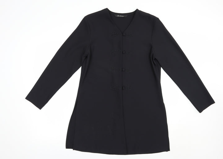 Berkertex Womens Black   Jacket Blazer Size 12  Button