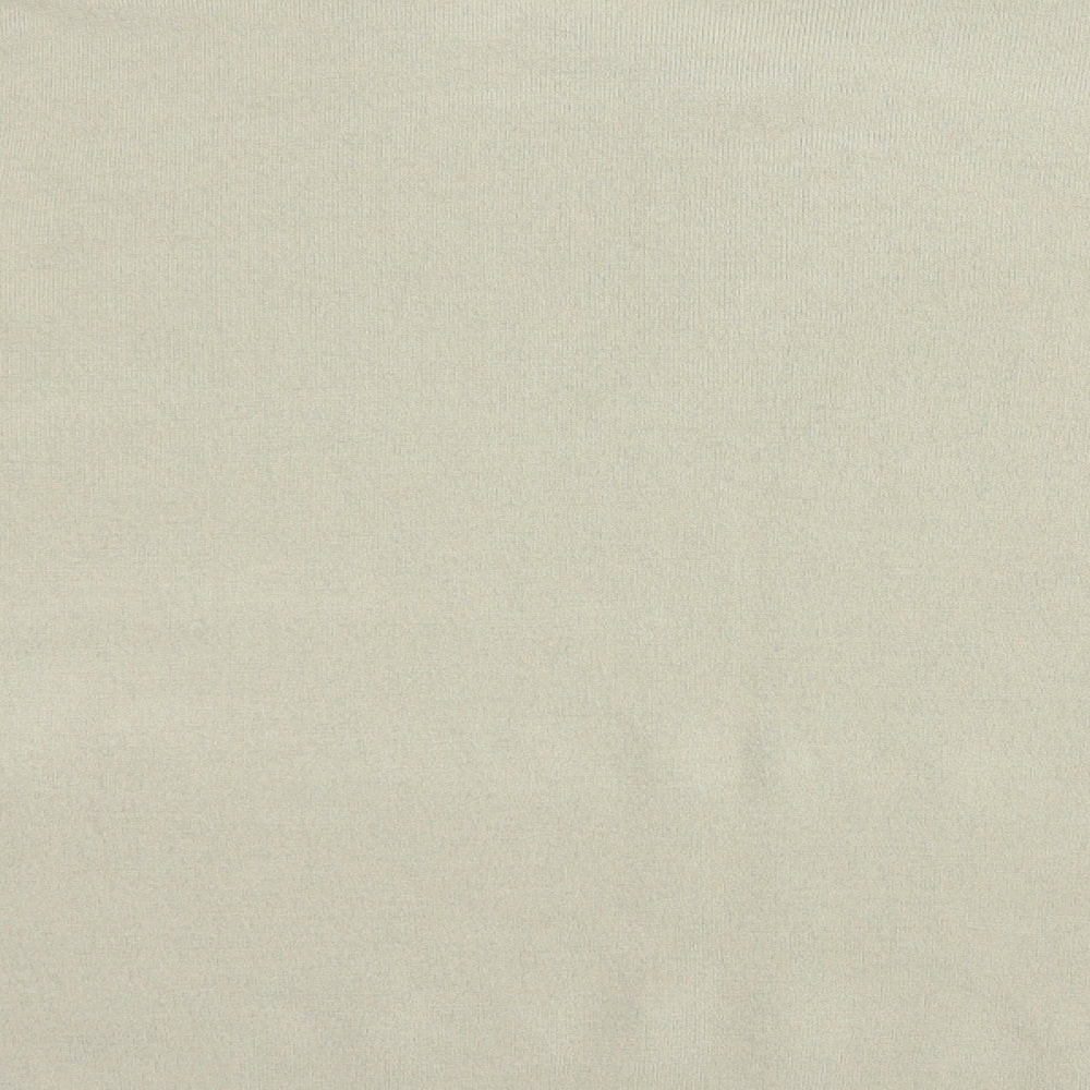 Marks and Spencer Mens Beige V-Neck  Acrylic Pullover Jumper Size XL