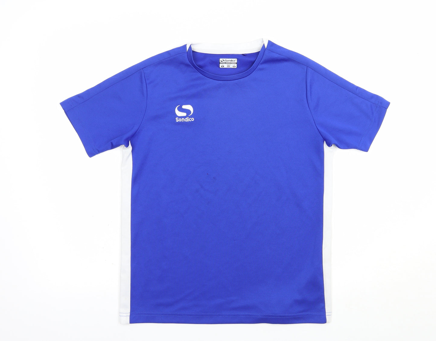 Sondico Boys Blue  Polyester Pullover T-Shirt Size 13 Years Crew Neck Pullover