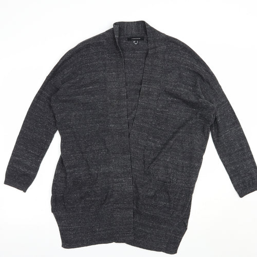 Atmosphere Womens Grey V-Neck  Cotton Cardigan Jumper Size 10