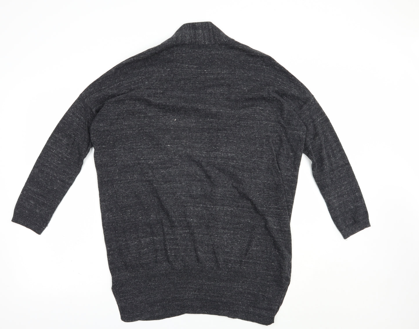 Atmosphere Womens Grey V-Neck  Cotton Cardigan Jumper Size 10