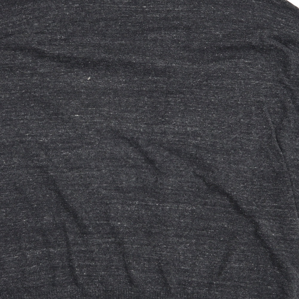 Atmosphere Womens Grey V-Neck  Cotton Cardigan Jumper Size 10