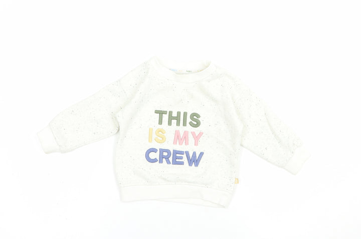 Primark Baby Ivory Cotton Pullover Jumper Size 12-18 Months Pullover - Mu Crew