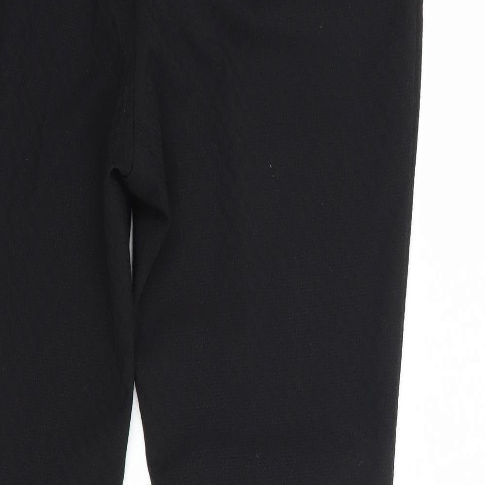 NEXT Womens Black  Polyester Dress Pants Trousers Size 10 L30 in Regular Hook & Loop