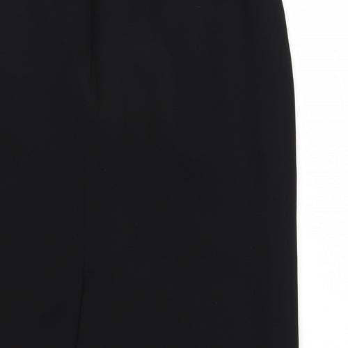 Skopes Womens Black  Polyester Straight & Pencil Skirt Size 10   Zip