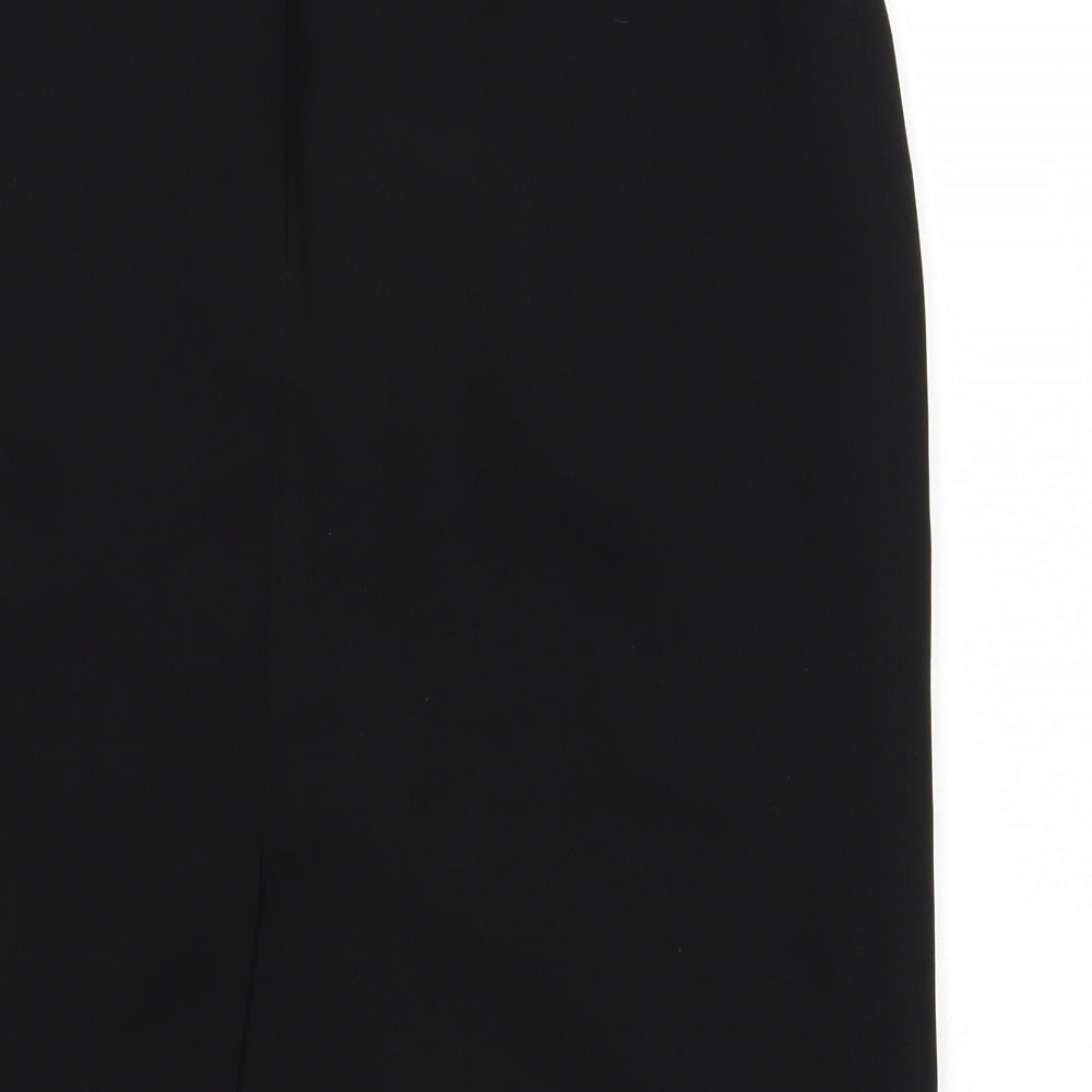 Skopes Womens Black  Polyester Straight & Pencil Skirt Size 10   Zip