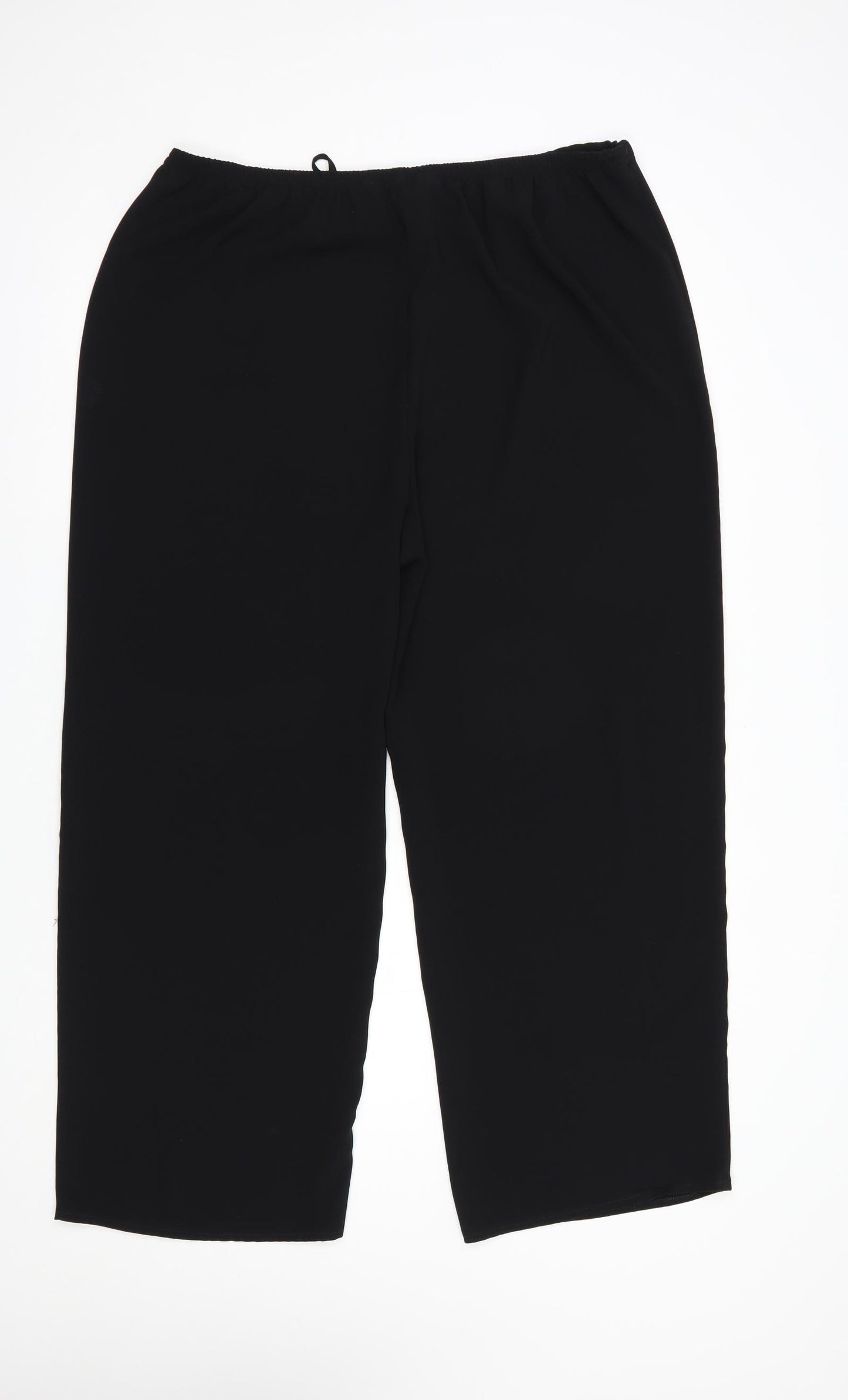 Dorothy Perkins Womens Black  Polyester Trousers  Size 16 L28 in Regular Drawstring