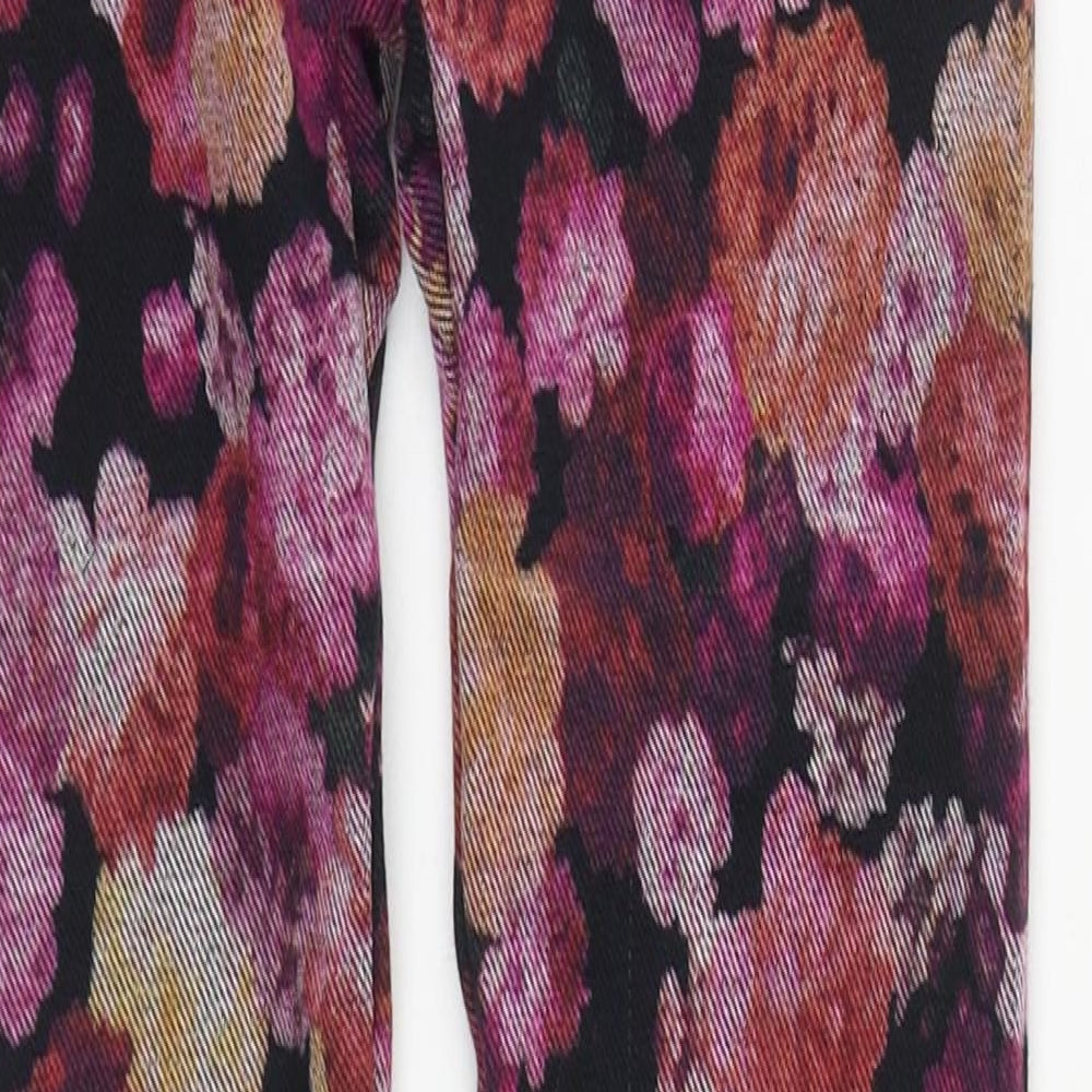 George Womens Multicoloured Floral Polyester Cropped Leggings Size M L24 in