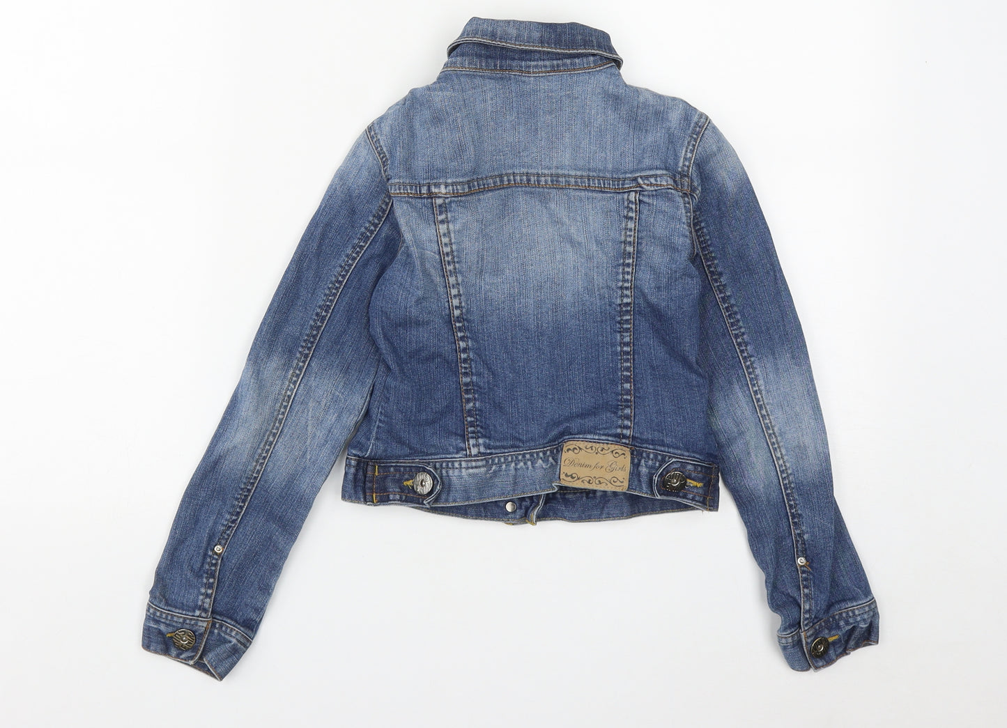 Zara Girls Blue   Jacket  Size 9-10 Years  Button