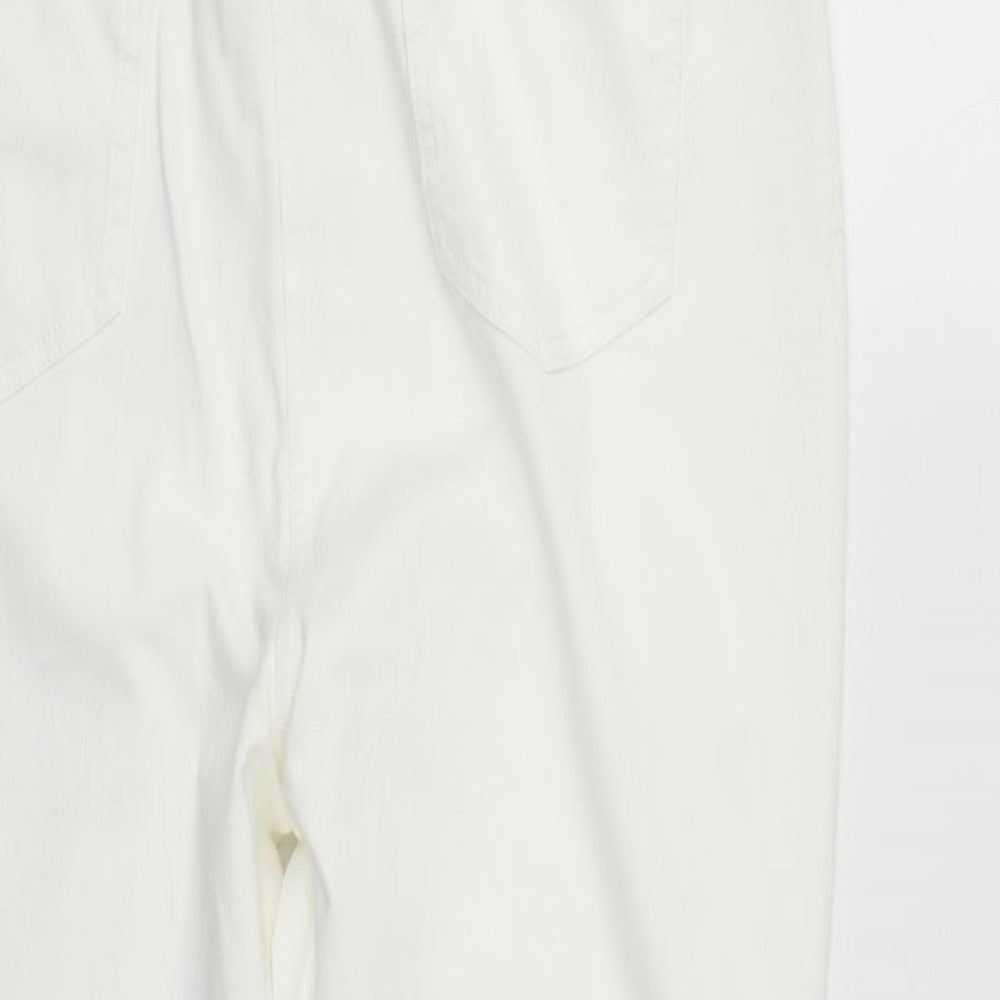 NEXT Womens White  Cotton Jegging Jeans Size 18 L27 in Regular