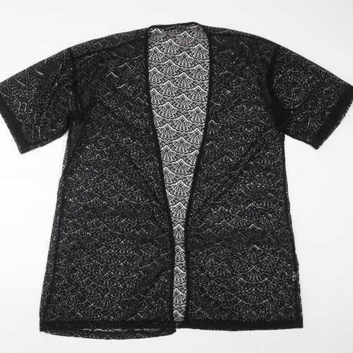 Atmosphere Womens Black V-Neck  Polyester Shrug Jumper Size S