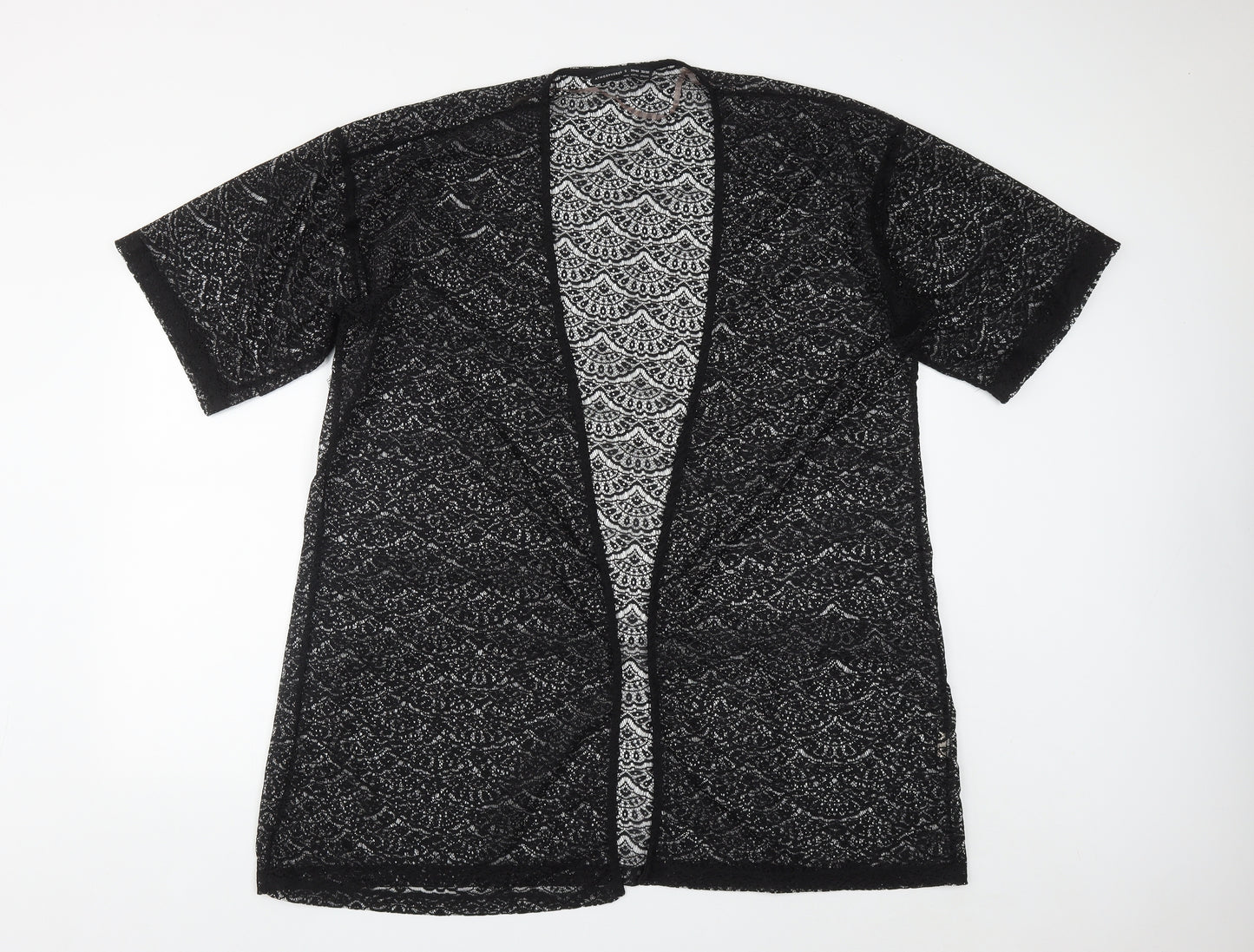 Atmosphere Womens Black V-Neck  Polyester Shrug Jumper Size S