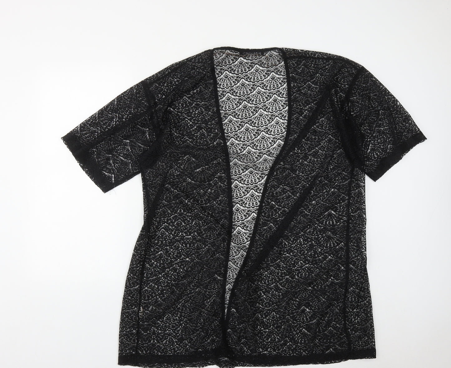Atmosphere Womens Black V-Neck  Polyester Shrug Jumper Size S
