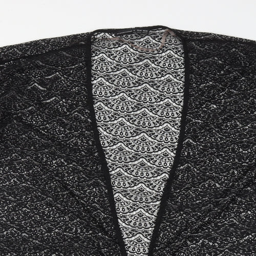 Atmosphere Womens Black V-Neck  Polyester Shrug Jumper Size S
