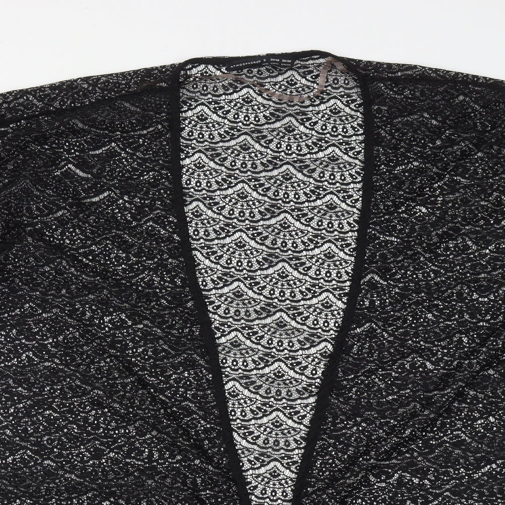 Atmosphere Womens Black V-Neck  Polyester Shrug Jumper Size S