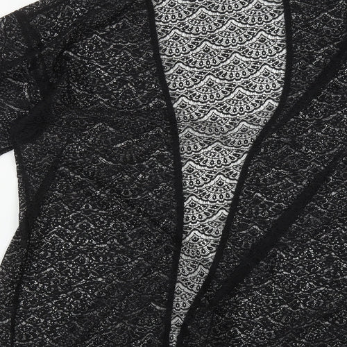 Atmosphere Womens Black V-Neck  Polyester Shrug Jumper Size S