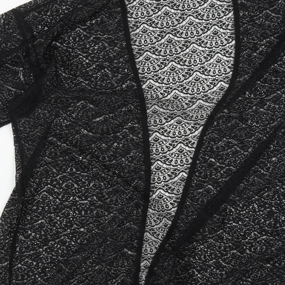 Atmosphere Womens Black V-Neck  Polyester Shrug Jumper Size S