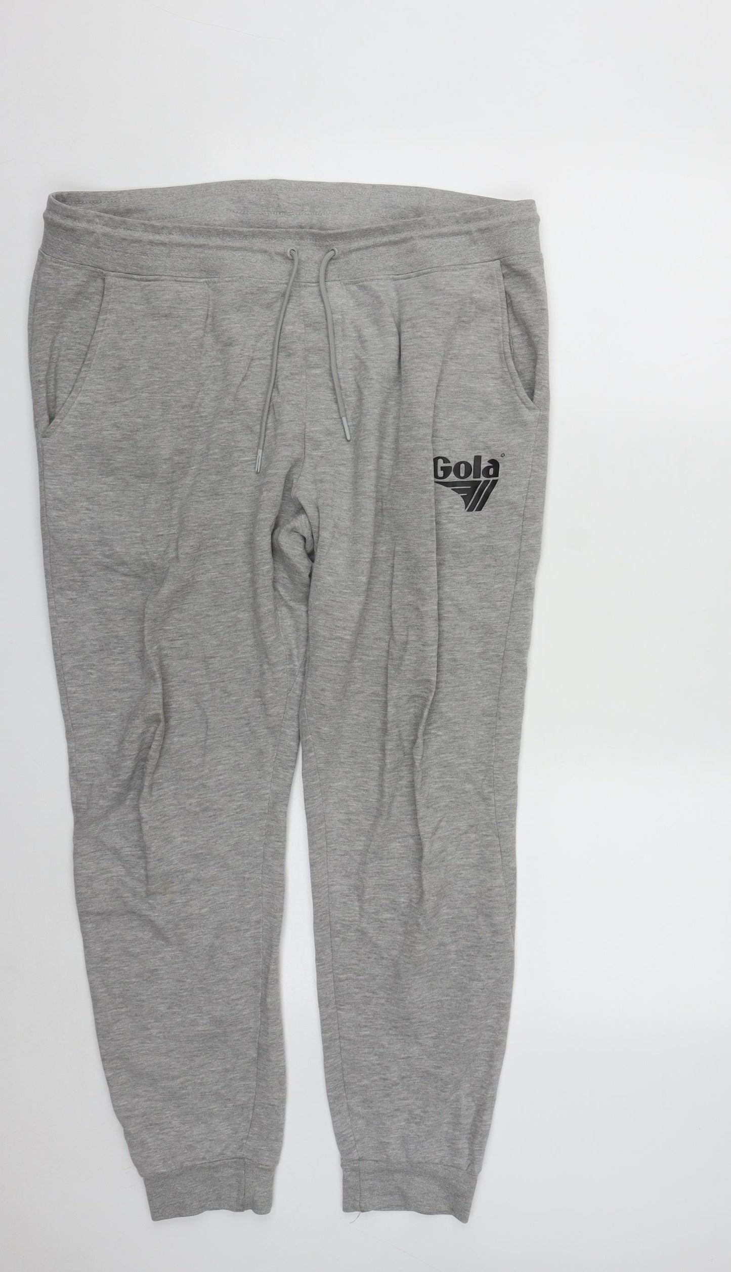 Gola Mens Green  Polyester Jogger Trousers Size 38 in L29 in Regular Drawstring
