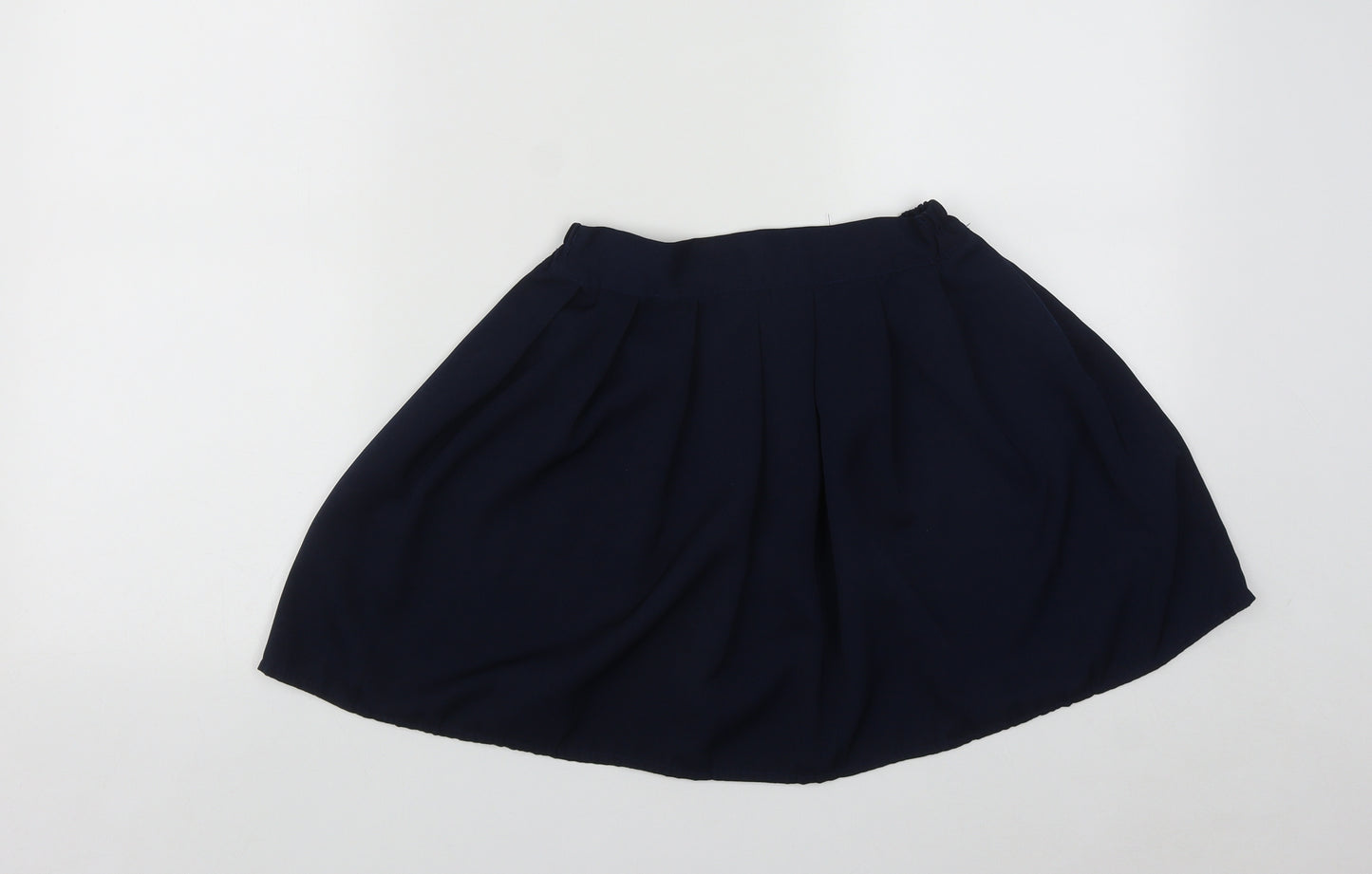 Preworn Girls Blue  Polyester A-Line Skirt Size S  Regular Zip